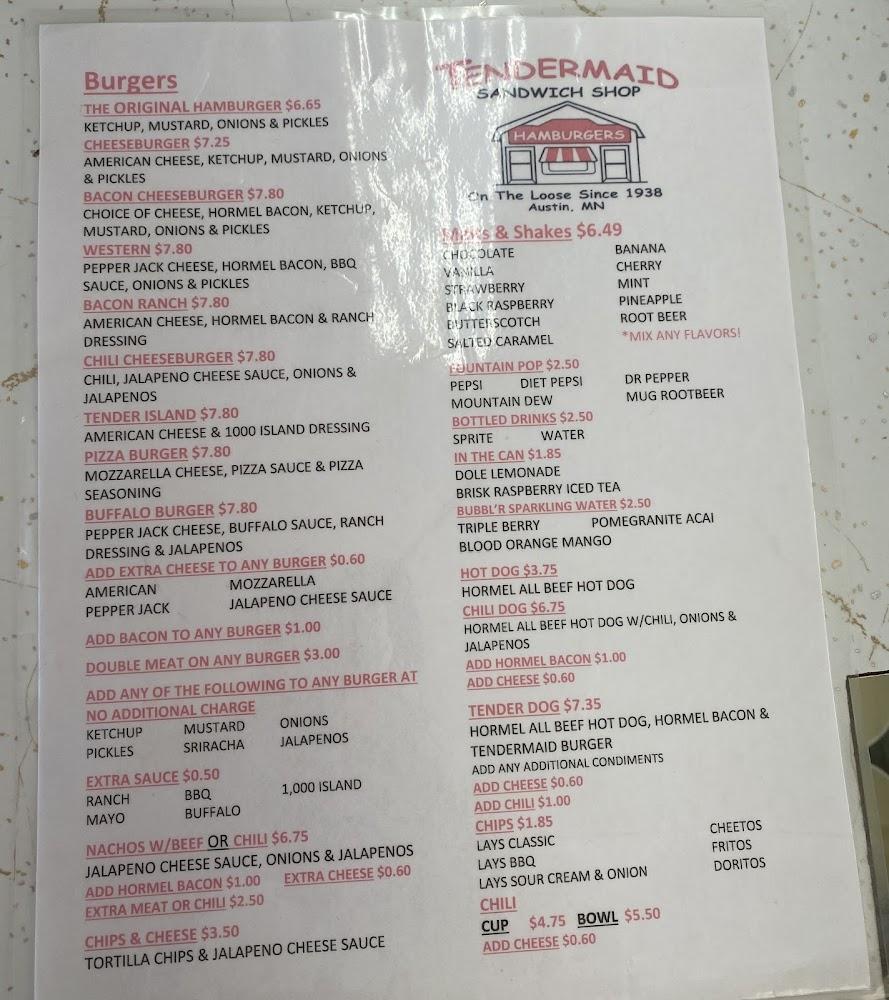 Tendermaid Sandwich Shop